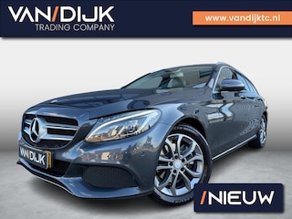 Mercedes-Benz C-klasse Estate 200 Prestige ✓Automaat ✓Luchtvering ✓Full LED ✓Navigatie ✓360 Camera ✓Vol Leder ✓Elektrische A.klep ✓Parkeersensoren ✓Trekhaak