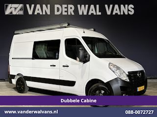 Opel Movano 2.3 Turbo 146pk L2H2 Dubbele cabine Euro6 Airco | Imperiaal | Omvormer | 2500kg Trekhaak Navigatie, Camera, Cruisecontrol, Parkeersensoren, 5-zits