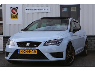Seat Leon 2.0 TSI Cupra 280PK Aut.*Perfect Onderh.*Pano/Sportuitlaat/Leder/Stoelverw./ACC/Full Link/Front Ass./Rijstrook/Climate-Control/Parkeersens.V+A/18 inch LM*