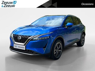 Nissan Qashqai 1.3 MHEV Tekna Apple Carplay/Android Auto , navigatiesysteem full map , elektrisch bedienbare achterklep met sensorsturing, panoramadak , cruise control adaptief , lichtmetalen velgen 19"