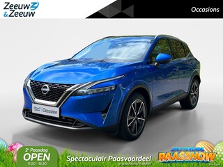 Nissan Qashqai 1.3 MHEV Tekna Apple Carplay/Android Auto , navigatiesysteem full map , elektrisch bedienbare achterklep met sensorsturing, panoramadak , cruise control adaptief , lichtmetalen velgen 19"