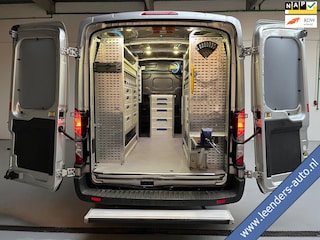 Ford Transit Servicewagen 350 2.0 TDCI euro6 L2H2 Trend 3Persoons Sortimo inrichting Airco Camera Grijs metallic RIJKLAARPRIJS!