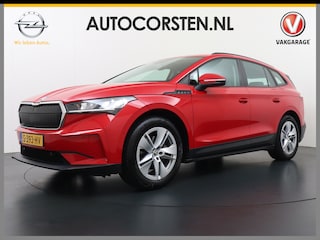 Skoda Enyaq iV 60 180pk Trekhaak Apple Carplay Android Auto Cruise Control Camera Navi Led Lmv 19" PDC 3-zone-Ecc Stoel+Bank-Verwarmd Keyless Rijstrooksensor Virtual Cockpit Bluetooth Park-assist memory Connected services 1e Eigenaar Nieuwprijs €48.450,- Trekgewicht 1.000kg Accu-Garantie tot 13-02-2031 /160.000km