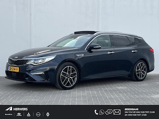 Kia Optima Sportswagon 1.6 T-GDI GT-Line / Goed Onderhouden / Trekhaak (Trekgewicht 1.400kg) / Elektrisch Glazen Schuif- en Kanteldak / Elektrische Achterklep / Apple Carplay & Android Auto / Navigatie full map / 360° Camera / Climate Control / Keyless Entry & Start / Stuur- en Stoelverwarming voor en achter / Stoelventilatie voor / Adaptieve Cruise Control / Elektrisch Verstelbare Voorstoelen met geheugenset bestuurdersstoel / Harman & Kardon Premium Audio