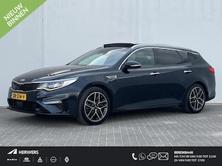 Kia Optima Sportswagon 1.6 T-GDI GT-Line / Goed Onderhouden / Trekhaak (Trekgewicht 1.400kg) / Elektrisch Glazen Schuif- en Kanteldak / Elektrische Achterklep / Apple Carplay & Android Auto / Navigatie full map / 360° Camera / Climate Control / Keyless Entry & Start / Stuur- en Stoelverwarming voor en achter / Stoelventilatie voor / Adaptieve Cruise Control / Elektrisch Verstelbare Voorstoelen met geheugenset bestuurdersstoel / Harman & Kardon Premium Audio