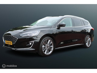 Ford Focus Wagon 1.0 EcoBoost 125 PK Vignale, Leer, Stoel-stuurverwarming, App connect, Pdc voor + achter + camera, Donker glas, 18 Inch LMV, Head-up display