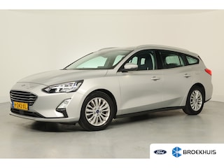 Ford Focus Wagon 1.0 EcoBoost Titanium Business Automaat! | Dealer Onderhouden! | LED | Navi | Clima | Keyless | Parkeersensoren V+A | Lichtmetalen Velgen