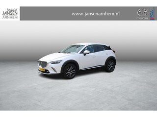 Mazda CX-3 2.0 SkyActiv-G 120 GT-M , Automaat, Trekhaak, Navi, Camera, Leder/stof, Adap-Cruise, Stuur/Stoel Verwarming, Bose, Clima, HUD, LKA, PDC, LMV 18 inch, Armsteun