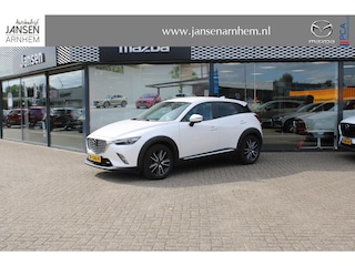 Mazda CX-3 2.0 SkyActiv-G 120 GT-M , Automaat, Trekhaak, Navi, Camera, Leder/stof, Adap-Cruise, Stuur/Stoel Verwarming, Bose, Clima, HUD, LKA, PDC, LMV 18 inch, Armsteun