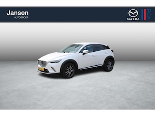 Mazda CX-3 2.0 SkyActiv-G 120 GT-M , Automaat, Trekhaak, Navi, Camera, Leder/stof, Adap-Cruise, Stuur/Stoel Verwarming, Bose, Clima, HUD, LKA, PDC, LMV 18 inch, Armsteun