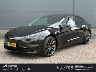 Tesla Model 3 Performance AWD 75 kWh / Autopilot / 460 PK / Stoel Verwarming V+A / 530 KM WLTP / Navigatie /