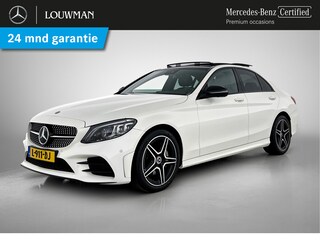 Mercedes-Benz C-klasse 180 AMG-line | Night pakket | Panorama Schuifdak | Alarm klasse 3 SCM | MultiBeam Led | 360gr Camera en parkeersensoren | Sfeerverlichting Inclusief 24 maanden MB Certified garantie voor Europa.