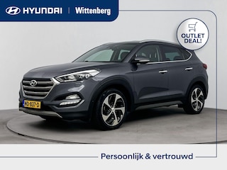 Hyundai Tucson 1.7 CRDi HP PREMIUM | UNIEK! | TREKHAAK | ALL SEASONS | NAVI | CLIMA | CRUISE | CAMERA | LEDER | STOEL & STUURVERWARMING | 19'' LM VELGEN | AUTOMAAT |