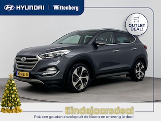 Hyundai Tucson 1.7 CRDi HP PREMIUM | UNIEK! | TREKHAAK | ALL SEASONS | NAVI | CLIMA | CRUISE | CAMERA | LEDER | STOEL & STUURVERWARMING | 19'' LM VELGEN | AUTOMAAT |