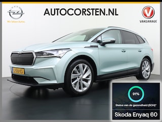 Skoda Enyaq iV 60 180PK Apple Carplay Android NaviCamera 20" Matrix-Led Pdc-a+v Ecc Lmv Parkeerpakket Stoel+Stuurverwarming Comfortpakket Sportpakket Lichtpakket Dab Keyless advanced Bluetooth Cruise ControlRijstrooksensor Connected services Privacy Glas 1e Eigenaar Nieuwprijs €45.125 Origineel Nederlandse Auto