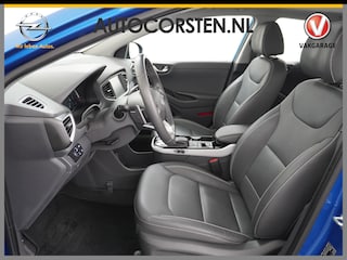 Hyundai Ioniq Premium EV Leer+elektr.Verst.+Verwarmd Schuif/Kan-dak Adapive-Cruise Apple Carplay Android Auto Navi Ecc Camera Pdc Bank+stoel+Stuur-|Verwarming Memory Keyless DAB Stoel Elek.Verstelbaar Led Bluetooth Regensensor Rijstrooksensor Origineel Nederlandse Auto Zeer Compleet!