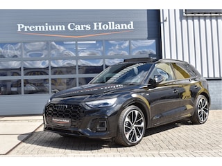 Audi Q5 50 TFSI e S-Line 299 Pk Pano Luchtvering Sfeer Keyless Matrix Led Leder SQ5 21 Inch