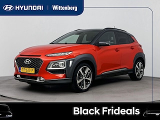 Hyundai Kona 1.0T Premium | Leer | Stoel + stuurverwarming | Stoelventilatie | El. bed. stoelen | 18" Lm-wielen | LED |