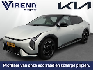Kia EV4 Fastback GT-PlusLine 81.4 kWh Stoelverwarming/ventilatie - Glazen Schuif-/kanteldak - Elektrisch verstelbare voorstoelen - Dodehoekcamera - Head-up display Fabrieksgarantie tot 2032