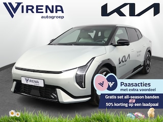 Kia EV4 Fastback GT-PlusLine 81.4 kWh Stoelverwarming/ventilatie - Glazen Schuif-/kanteldak - Elektrisch verstelbare voorstoelen - Dodehoekcamera - Head-up display Fabrieksgarantie tot 2032