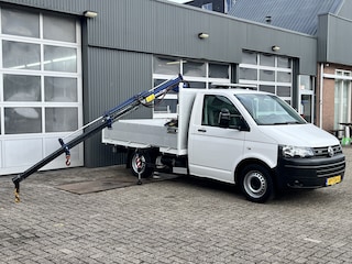 Volkswagen Transporter 2.0 TDI L1H1 102pk Laadkraan Amco Veba Pick up open laadbak Pick-up Trekhaak 2200 kg trekgewicht 2-Persoons Werkverlichting 1e eigenaar BPM vrij !!!