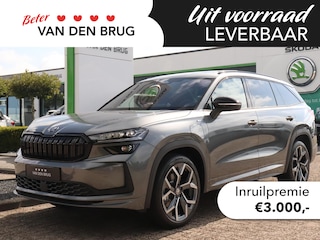 Skoda Kodiaq 1.5 TSI 204pk PHEV Sportline Business | Trekhaak | Panoramadak | CANTON audio | Elek. verst. voorstoelen | Elektrische achterklep | Stoel- & stuurverwarming | DCC | Head up display