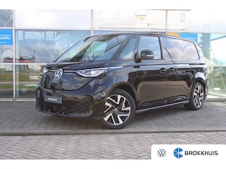 Volkswagen ID. Buzz Commercial vehicles Volkswagen Anniversary Edition 4MOTION | 79 kWh | 340 pk | Dubbele Schuifdeur | Trekhaak | Adaptive Cruise | 360° camera | Navi by app | IQ.LIGHT Koplampen | Achterklep | Houten Laadvloer | Apple Carplay