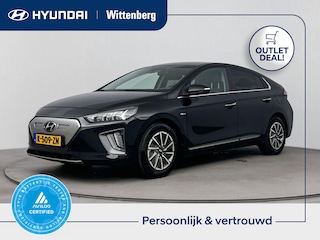 Hyundai Ioniq PREMIUM EV 38 kWh | OUTLETDEAL!!! | SOH 94% | CLIMA | CRUISE | CAMERA | NAVI | LEDER | PRIVACY GLASS | 16'' LM VELGEN | FABRIEKSGARANTIE GELDIG T/M 8-2026! |