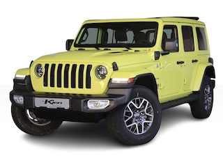 Jeep Wrangler Unlimited 4xe 380 Sahara | Sky one dak | Adaptive CC | Camera | stoel en stuur verwarming