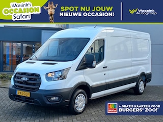 Ford Transit 2.0 TDCi 130pk L3H2 | Climate Control | Navigatie | Trekhaak (2550kg) | Voorruitverwarming | Parkeersensoren v+a | Safari actie
