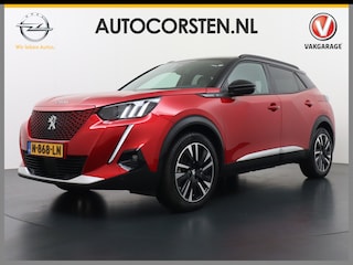 Peugeot 2008 EV GT Pack 50kWh Panorama-Schuifdak Apple Carplay Android Auto Navi Ecc Adap.Cruise 360°Camera Bi-Color Stoelverwarming Blindspot Detection Privacy Glas Lmv 18" Lane Assist Keyless Bluetooth Michelin All-Season Banden Pack Safety Plus 1e Eigenaar Origineel Nederlandse Auto Zeer Compleet