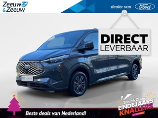 Ford Transit Custom 320 L2H1 Limited 64 kWh | Direct Leverbaar | Prijs inclusief Ford Voordeel | Inklapbare Trekhaak | Adaptive Cruise Control | Dodehoek Sensor | 17 inch lichtmetalen velgen | Inclusief 3-fase laadkabel van 10 meter | Verwarmbare Stoelen | Verwarmbare Voorruit