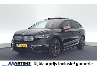 Skoda Enyaq iV 80 204pk Founders Edition Black Warmtepomp Leder 360Camera Massage Panoramadak