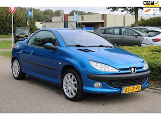 Peugeot 206 CC 2.0-16V QUICKSILVER/CLIMA AIRCO/LM-VELGEN/LEDEREN BEKLEDING/WINDSCHERM/nieuwe APK + ONDERHOUDSBEURT BIJ AFLEVERING