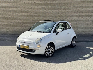 Fiat 500 1.2 Lounge Cabrio (RIEM VERVANGEN, SOFTTOP, AIRCO, PARKEERSENSOREN, PREMIUM GELUIDSYSTEEM, GOED ONDERHOUDEN)