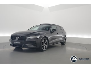 Volvo V60 2.0 T6 Plug-in hybrid AWD Ultra Dark | Pano-dak | Head-up | 360 camera | Leer | Stoel + stuurverw. | Gelamineerd glas |