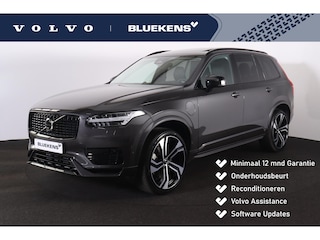 Volvo XC90 T8 Recharge AWD Ultimate Dark - LONG RANGE - Panorama/schuifdak - IntelliSafe Assist & Surround - 360º Camera - Adaptieve LED koplampen - Verwarmde voorstoelen, stuur & achterbank - Parkeersensoren voor & achter - Elektr. bedienb. voorstoelen met geheugen - Head up display - Draadloze tel. lader - Extra getint glas - 22' LMV