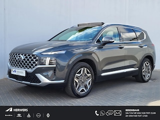 Hyundai Santa Fe 1.6 T-GDI PHEV Premium Sky Automaat / Dealer onderhouden / Afn. trekhaak 1.350 kg / Panoramadak / Navigatie / Lederen bekleding / Stuur-, voor- en achterstoelen verwarmd / 19" / Premium Audio / Apple Carplay / Android Auto