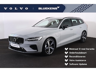 Volvo V60 T6 Plug-in hybrid AWD Plus Dark - IntelliSafe Assist & Surround - Parkeercamera achter - Verwarmde voorstoelen, stuur & achterbank - Parkeersensoren voor & achter - Elektr. bedienb. voorstoelen met geheugen - 19' LMV
