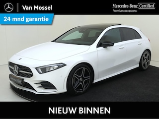 Mercedes-Benz A-klasse 180 Business Solution AMG Panoramadak / Nightpakket / Parkeercamera / Sfeerverlichting / Stoelverwarming