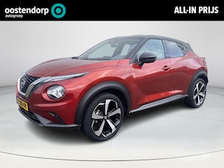 Nissan Juke 1.0 DIG-T Tekna Navigatiesysteem | Adaptieve Cruise Control | Parkeer Assistent | Parkeersensoren voor- en achter | Climate Control | 12 maanden BOVAG garantie