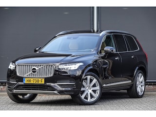 Volvo XC90 T8 Twin Engine 408Pk Aut. | Plug In Hybrid | AWD | Inscription | 7-Persoons | Panoramadak | Luchtvering | Achteruitrijcamera | 21'' | Ember Black