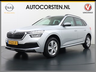 Skoda Kamiq T 111pk Smartlink Usb Pdc CruiseControl Ecc Dakrails Led Lane/Front-Assist Isofix Dab 4xElek.Ramen VerwarmdeSpiegels Aut.Verlichting VerstelbareStoelen/Stuur 16''LM NL-auto Hoge Instap Ambition 1.0 TSI