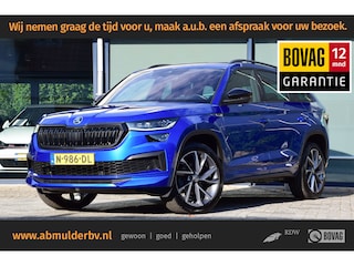 Skoda Kodiaq 1.5 TSI 150PK Sportline Business DSG Automaat | Orgineel NL | BOVAG Garantie | Trekhaak | Facelift | Panoramadak | Cruise control adaptief | File assistent | Rijstrooksensor | Voorstoelen verwarmd