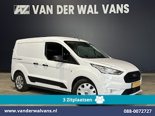 Ford Transit Connect 1.5 EcoBlue 100pk L1H1 Euro6 Airco | 3-Zits | Camera | Navigatie | LED | Cruisecontrol | Verwarmde voorruit Stoelverwarming, Trekhaak, Parkeersensoren, Bijrijdersbank