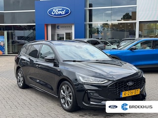 Ford Focus Wagon 1.0 EcoBoost Hybrid ST Line X | Groot scherm! | Apple Carplay/Android Auto | Camera | Cruise+Clima control | Navigatie | Full-LED koplampen | Keyless | Elektrisch bedienbare achterklep met sensorsturing | Achteruitrijcamera | Airco (automatisch) | Apple Carplay/Android Auto|telefoonintegratie premium
