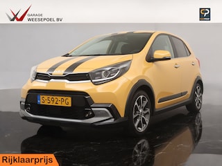 Kia Picanto 1.0 T-GDi 100PK X-Line - Striping - Navigatie - Camera - Lederen bekleding - 16 inch LM velgen - LED koplampen - Fabrieksgarantie tot 04-2030
