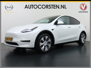 Tesla Model Y RWD 58kWh LFP Warmtepomp Leder Panoramadak Navi Ecc Led Stoel+Stuurverwarming AMD Ryzen™ Processor Elektrisch Verstelbare Stoelen + Memory Keyless Origineel Nederlandse Auto Fabrieksgarantie 23-8-'24/80.000km Garantie op Accu 23-8-'32/160.000km