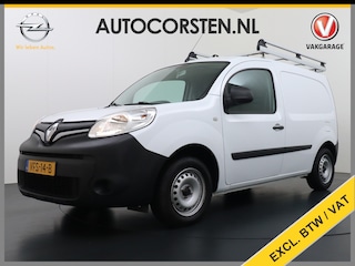 Renault Kangoo 1.5DCi 75 Airco Navi Trekhaak Cruise Control Pdc Energy Comfort Schuifdeur met Raam Imperiaal Betonplex Vloer Wandbetimmering Tussenwand Euro 6 100% Dealeronderhouden 1e Eigenaar