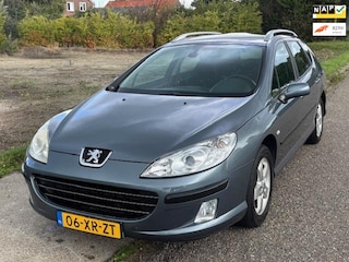 Peugeot 407 SW 2.0-16V Premium ECC Audio-CD/Navigatie El. pakket Cruisecontrol Panoramadak LMV 16" Trekhaak Dealeronderhoud Nw Apk